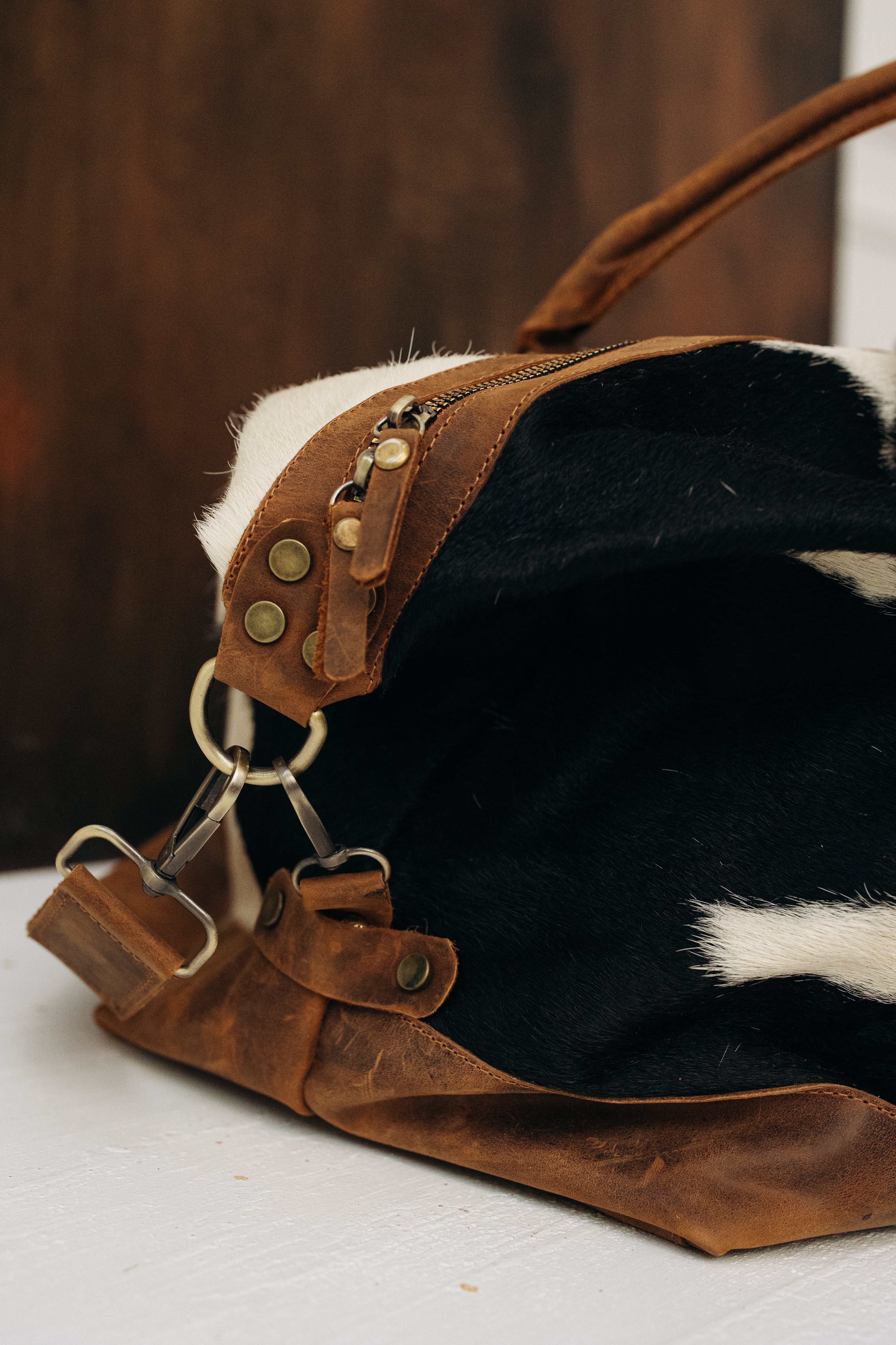 Cowhide Duffle Bag