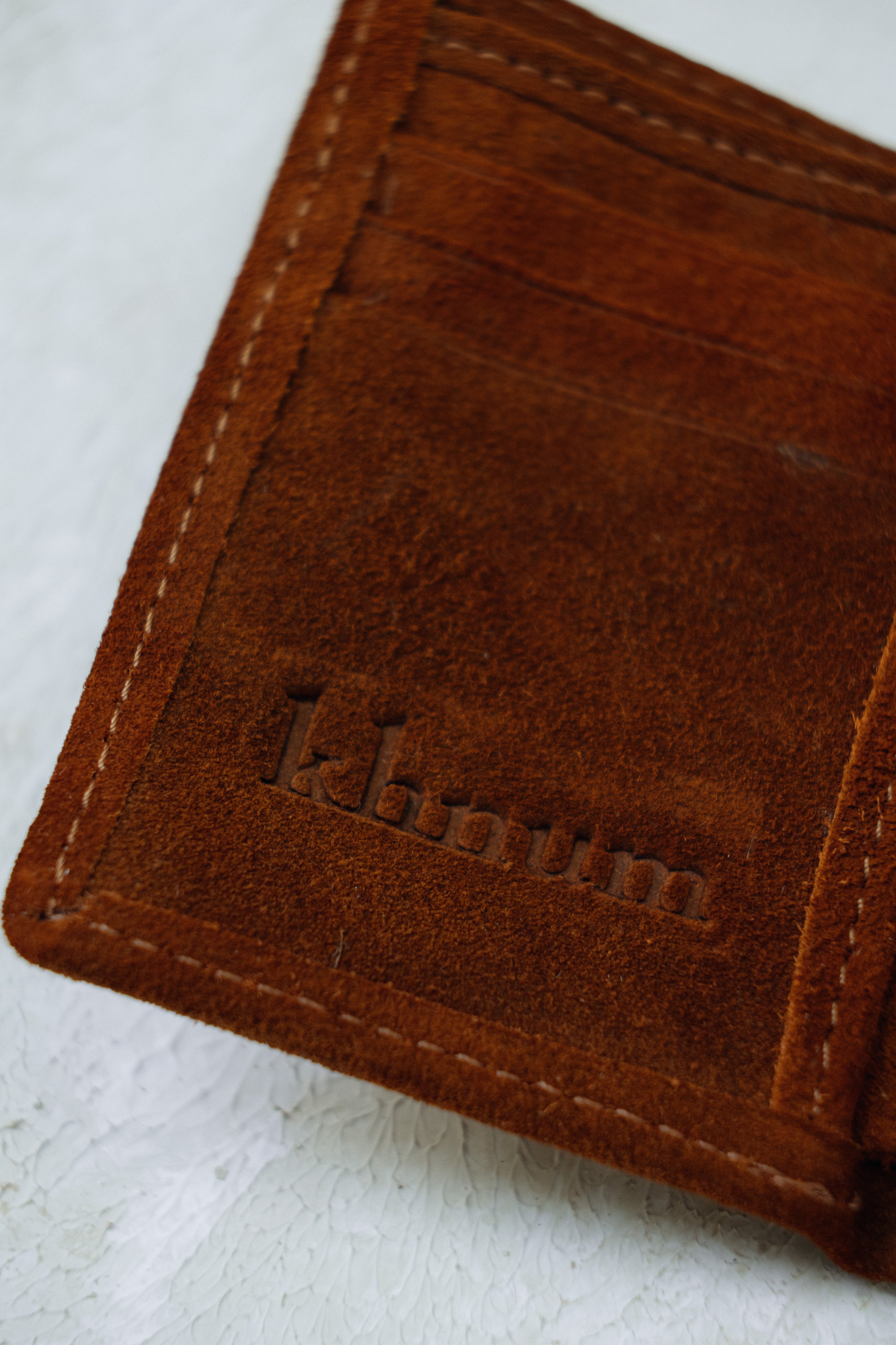 Luscious Brown Suede Leather Wallet